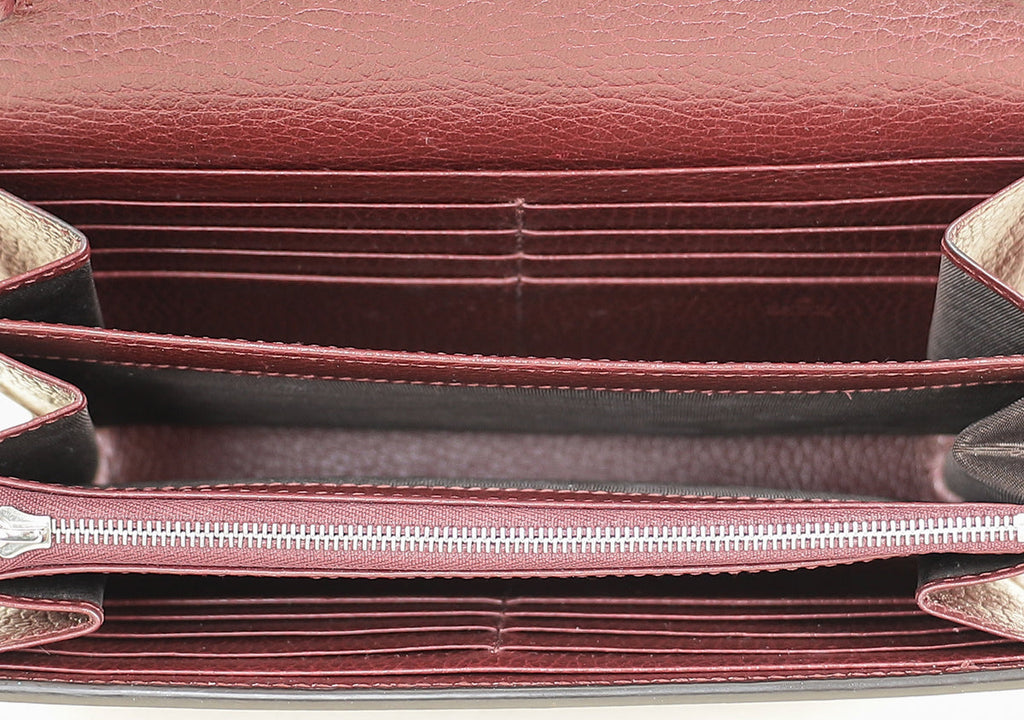 Gucci Burgundy Dionysus Mini Chain Shoulder Bag
