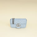 Gucci Light Blue GG Marmont Mini Chain Shoulder Bag