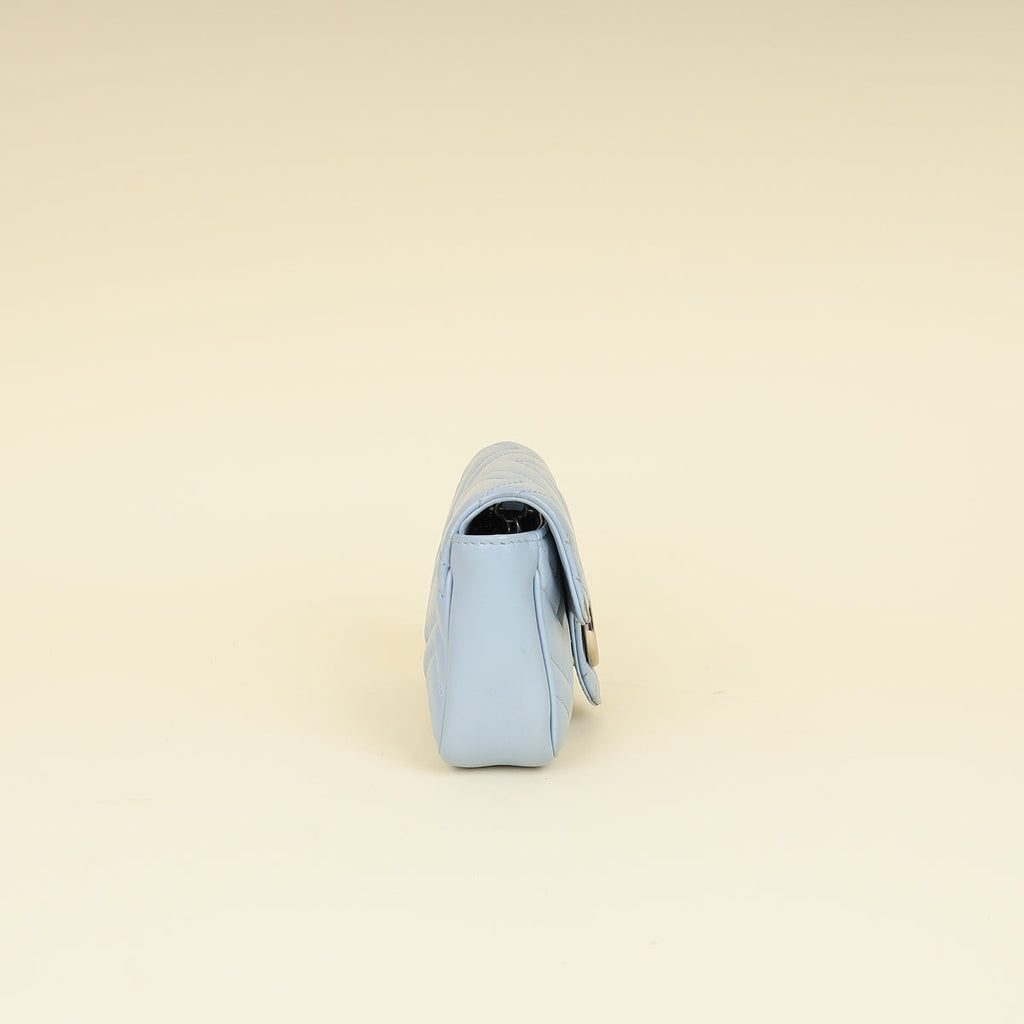 Gucci Light Blue GG Marmont Mini Chain Shoulder Bag