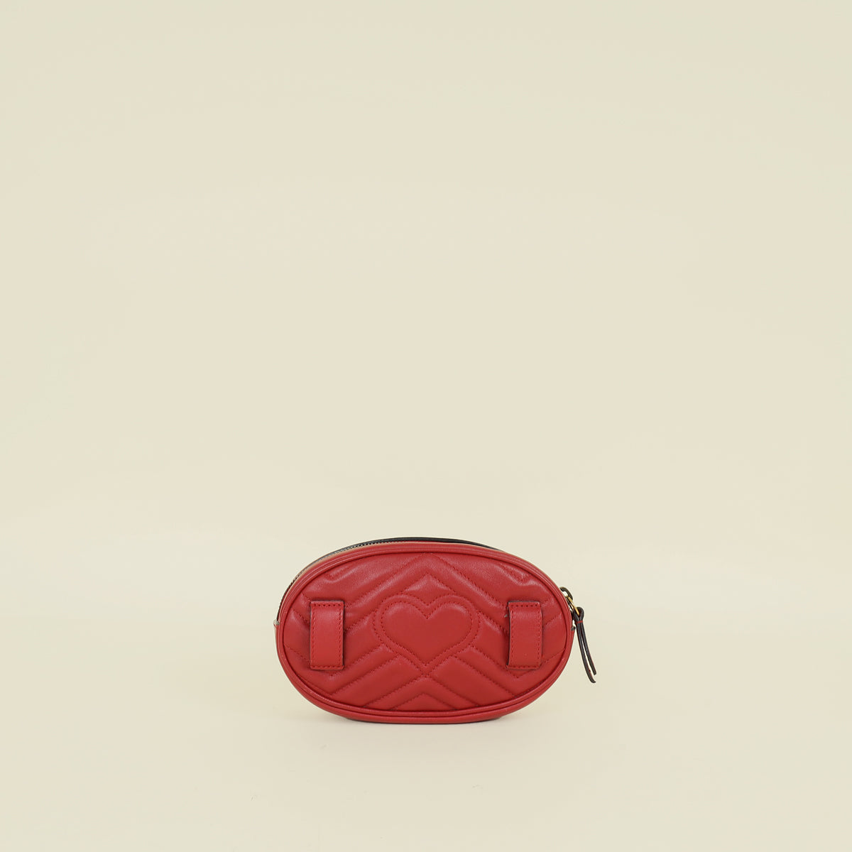 Gucci Red GG Marmont Mini Belt Bag