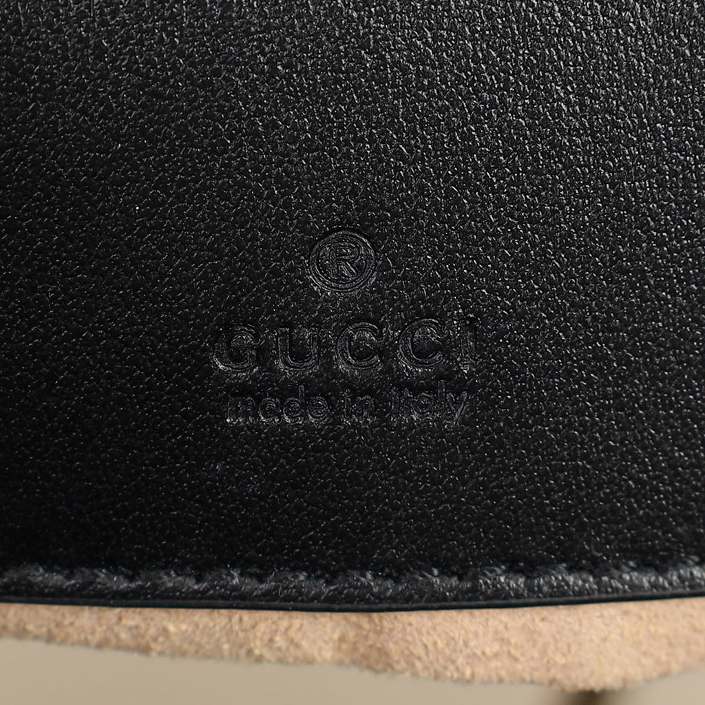 Gucci Black GG Marmont Small Bucket Bag