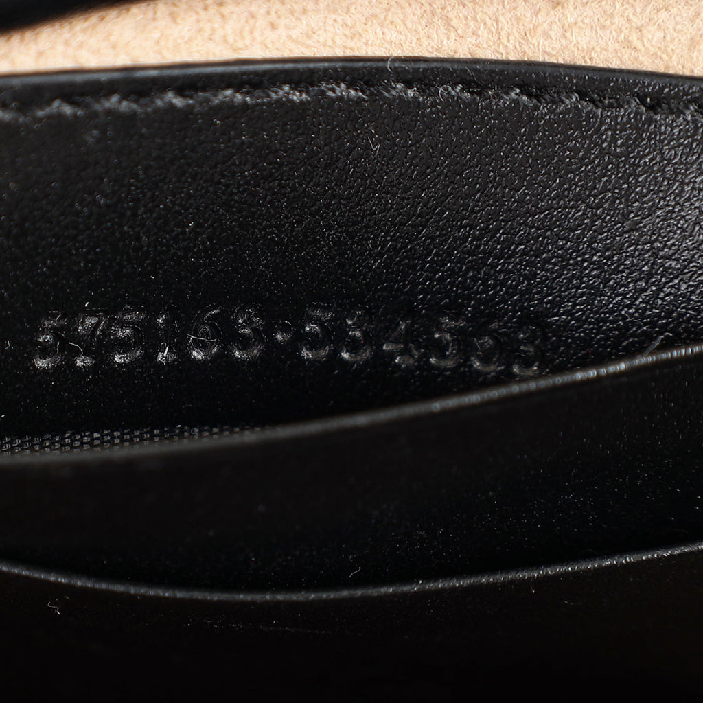 Gucci Black GG Marmont Small Bucket Bag