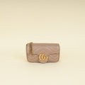 Gucci Dusty Pink GG Marmont Mini Shoulder Bag