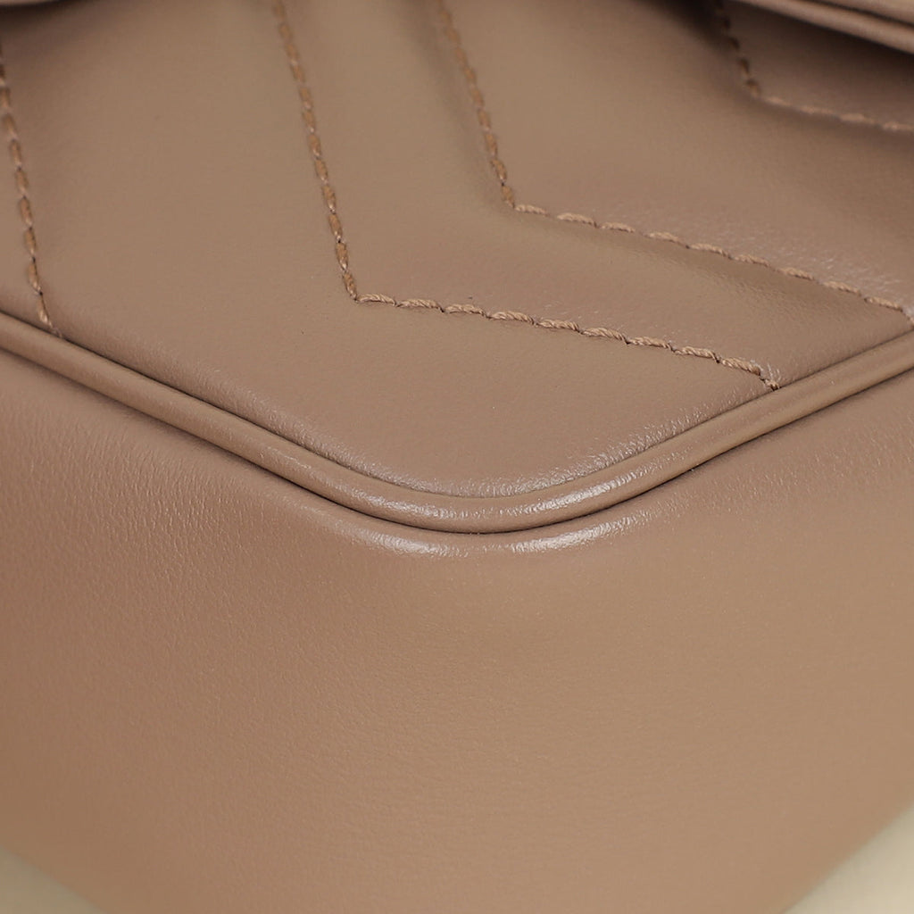 Gucci Dusty Pink GG Marmont Mini Shoulder Bag