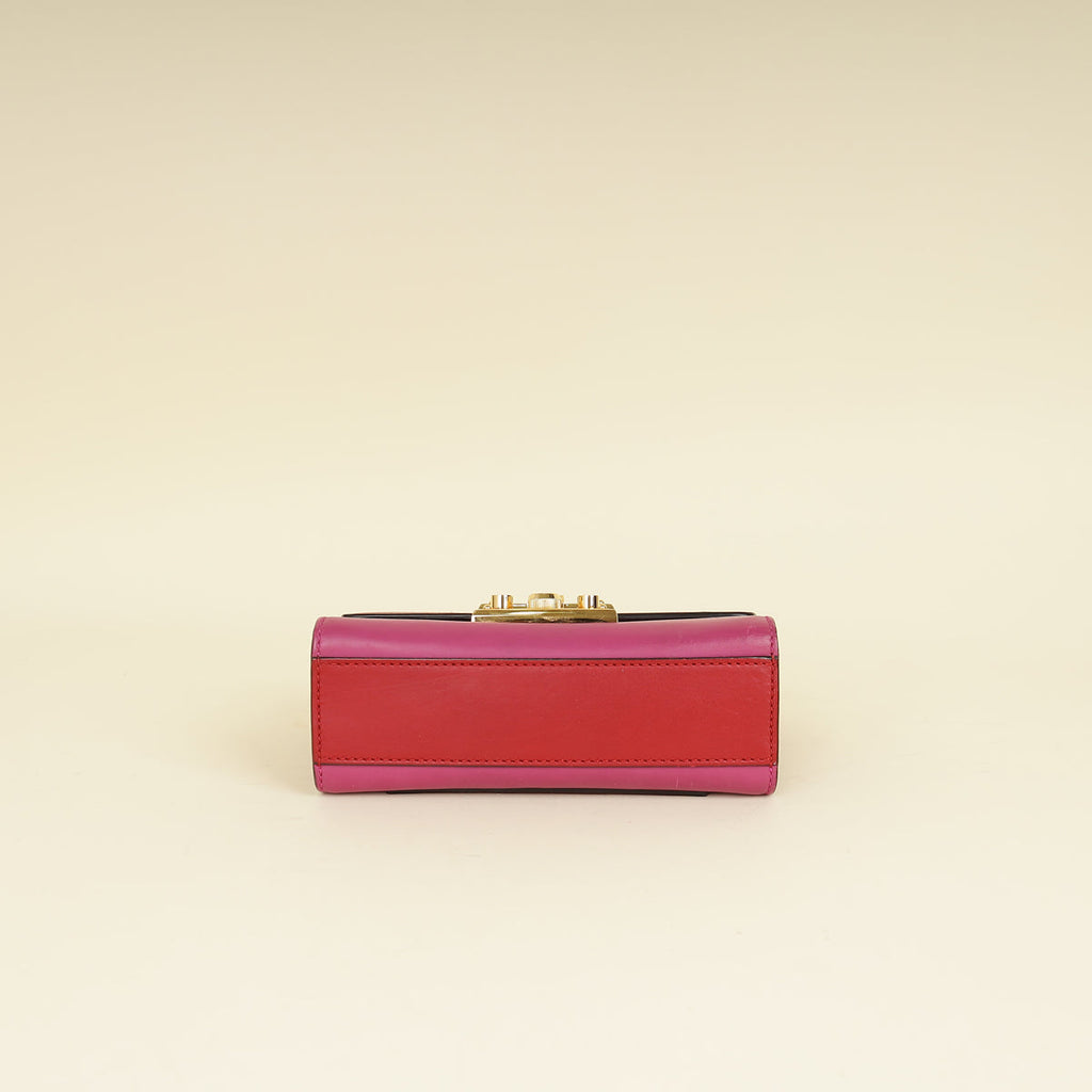 Gucci Bicolor Padlock Flap Small Shoulder Bag