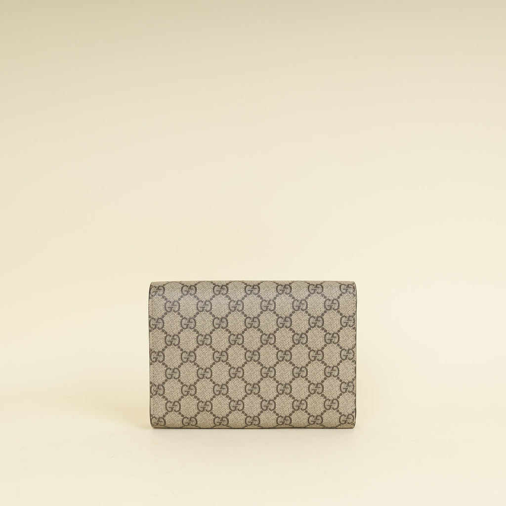 Gucci Ebony GG Supreme Dionysus Wallet on Chain