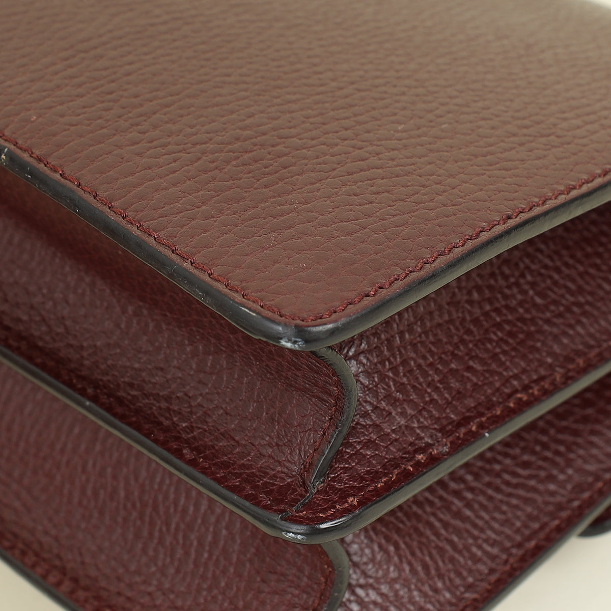 Gucci Burgundy Dionysus Medium Shoulder Bag
