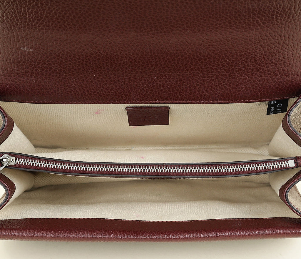 Gucci Burgundy Dionysus Medium Shoulder Bag