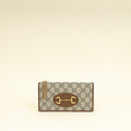 Gucci Bicolor GG Supreme Horsebit 1995 Wallet on Chain