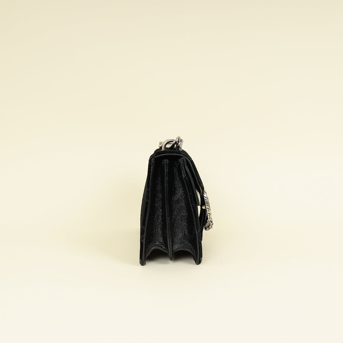 Gucci Black GG Velvet Dionysus Medium Shoulder Bag