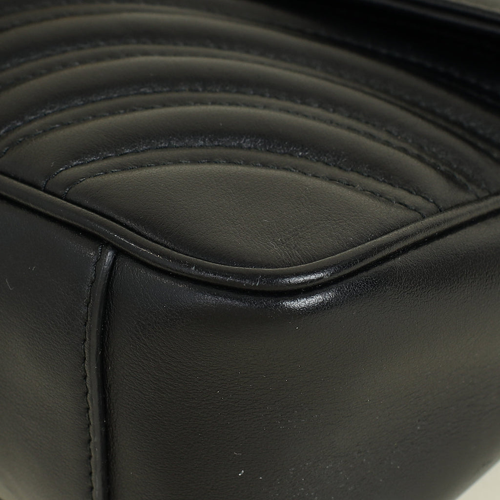 Gucci Black GG Marmont Shoulder Bag