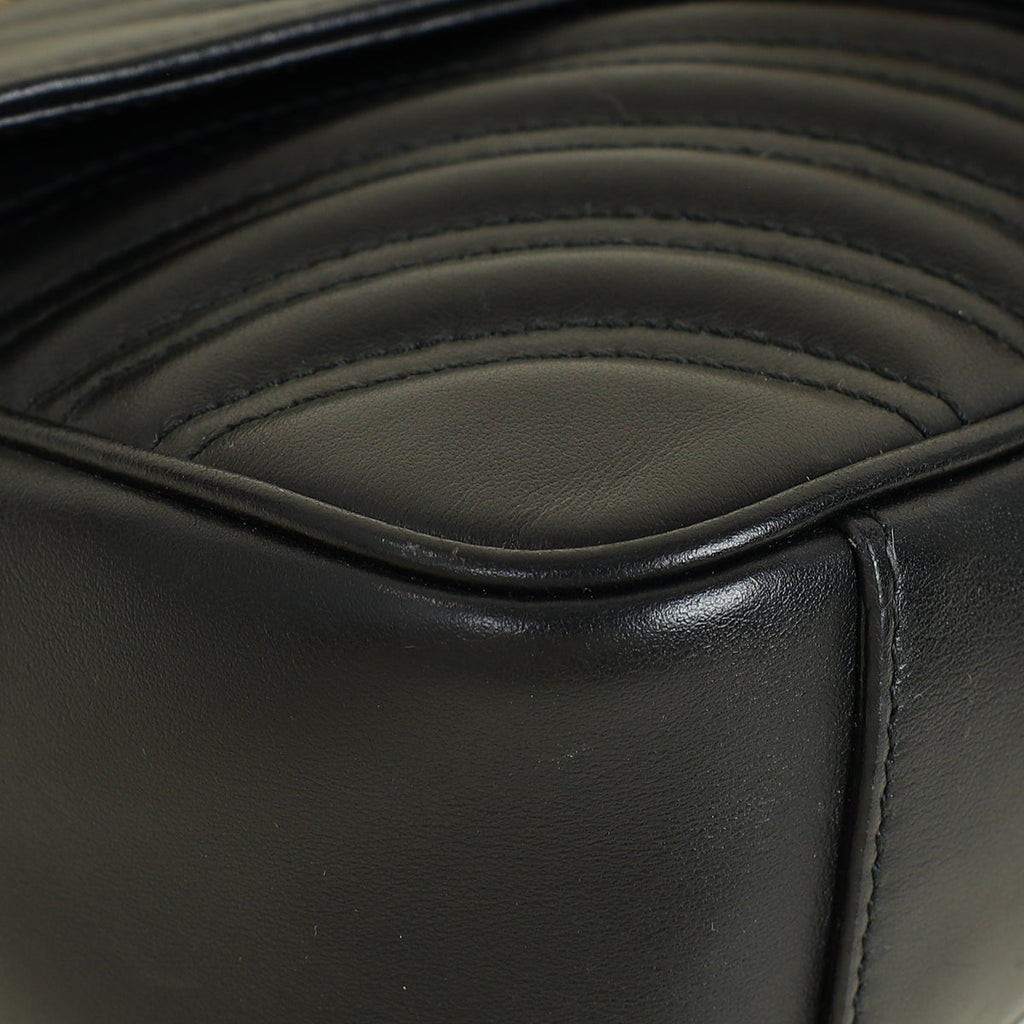 Gucci Black GG Marmont Shoulder Bag