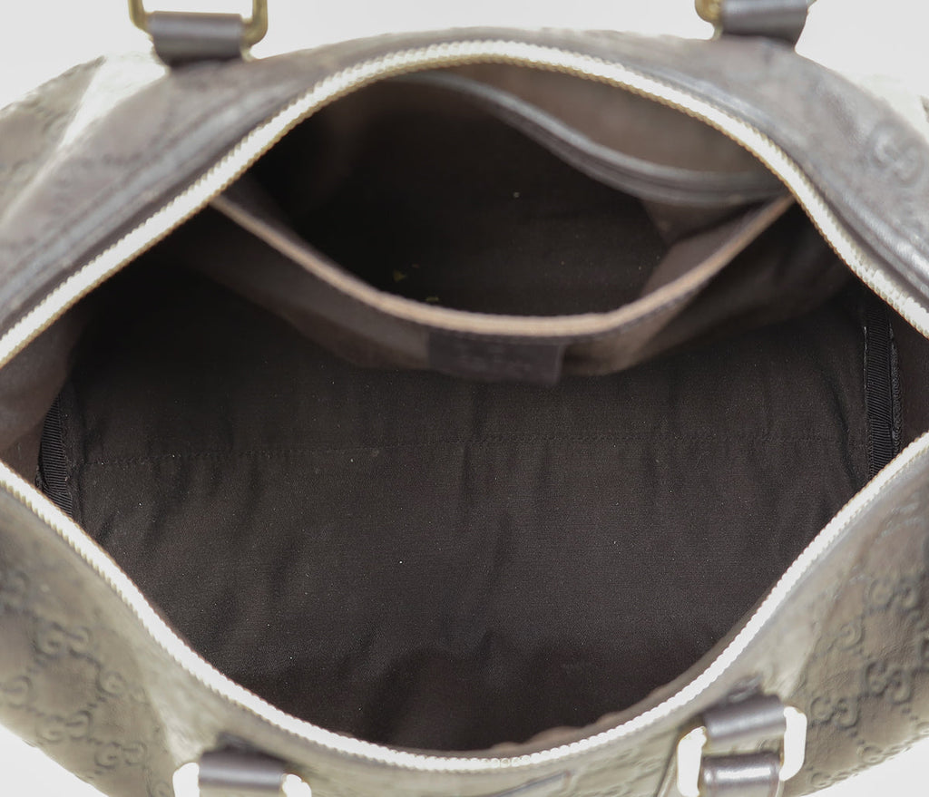 Gucci Chocolate GG Guccissima Joy Boston Medium Bag