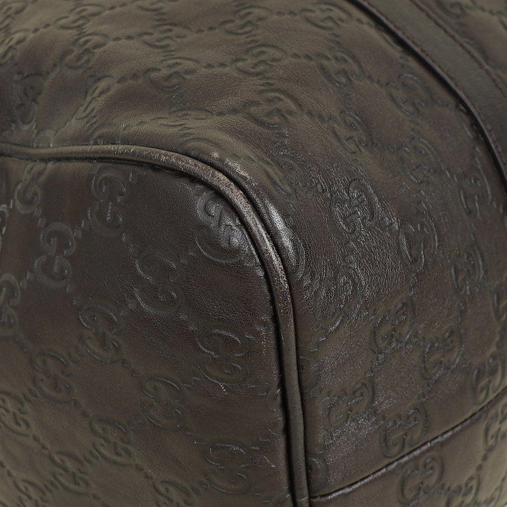 Gucci Chocolate GG Guccissima Joy Boston Medium Bag