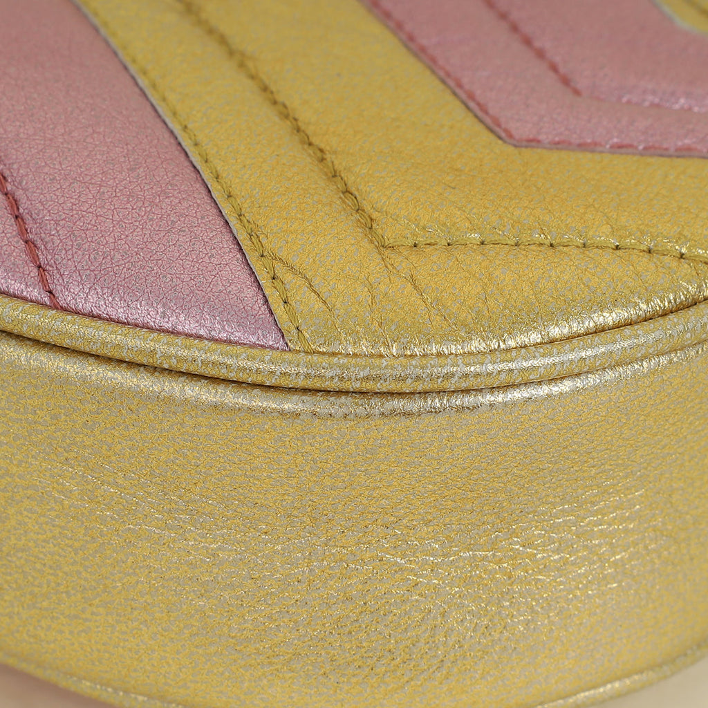 Gucci Bicolor GG Marmont Mini Belt Bag