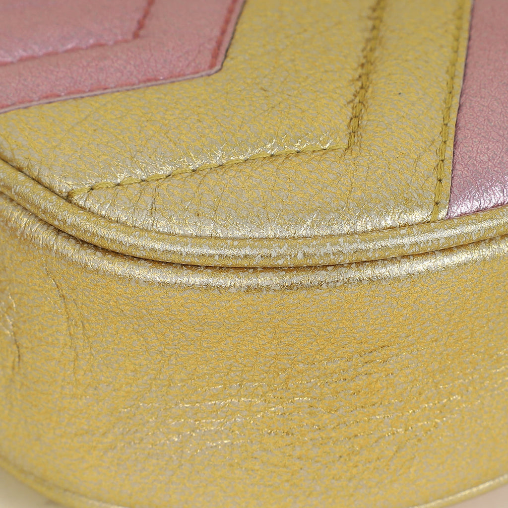 Gucci Bicolor GG Marmont Mini Belt Bag