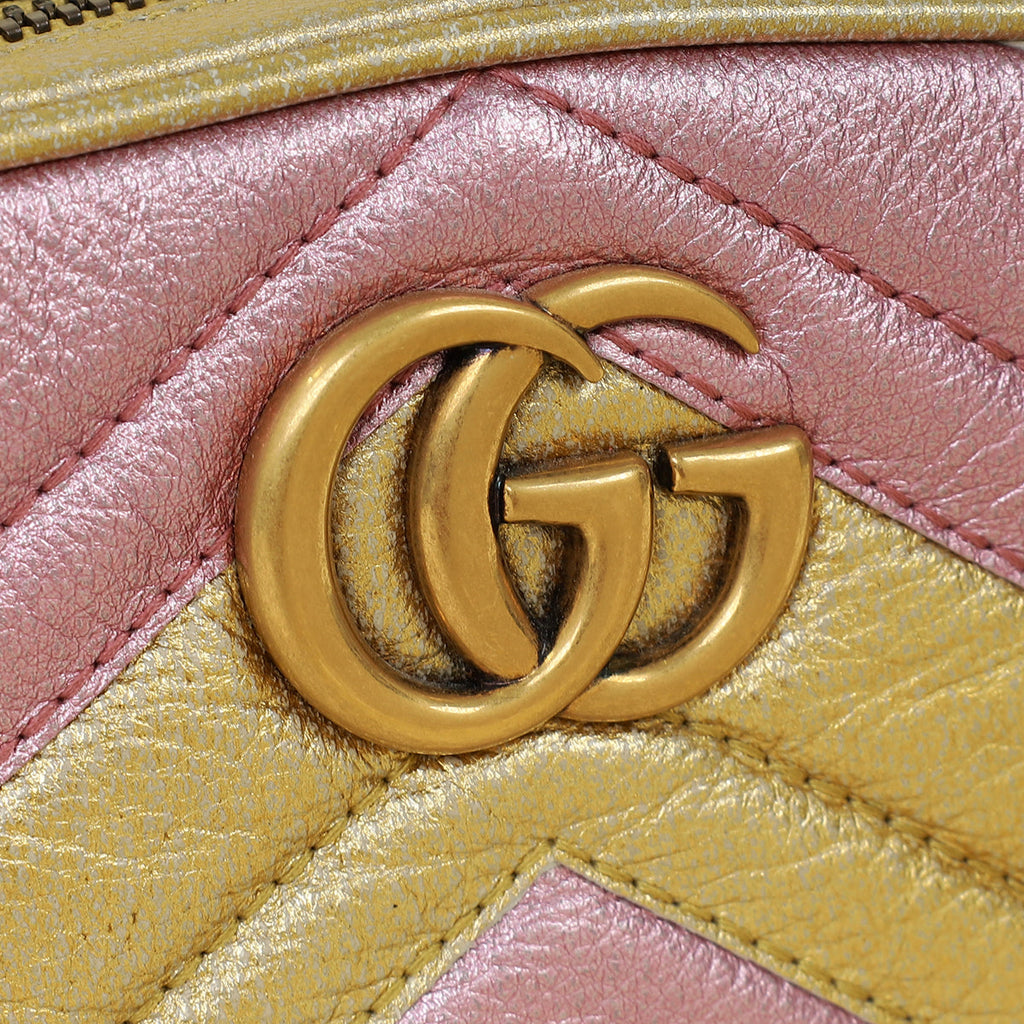 Gucci Bicolor GG Marmont Mini Belt Bag