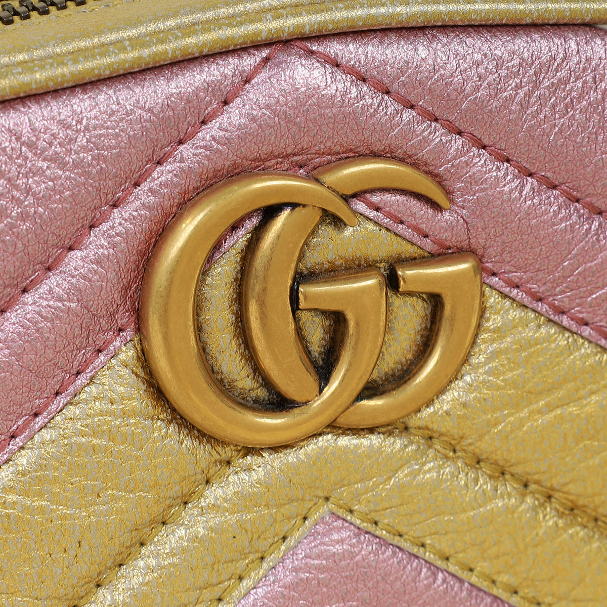 Gucci Bicolor GG Marmont Mini Belt Bag