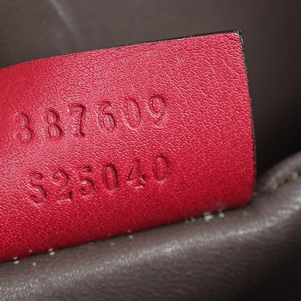 Gucci Dark Fuchsia Interlocking G Flap Chain Bag