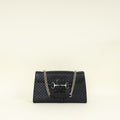 Gucci Black Microguccissima Emily Medium Shoulder Bag