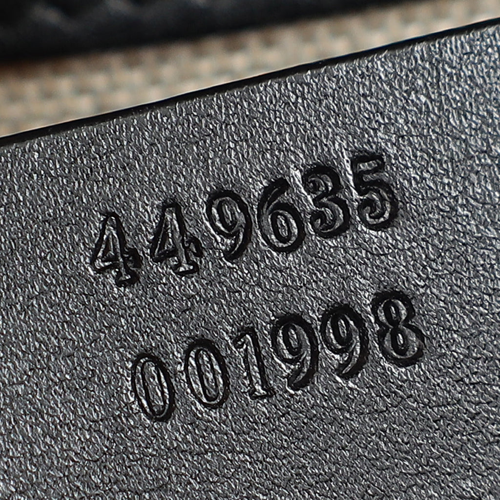 Gucci Black Microguccissima Emily Medium Shoulder Bag