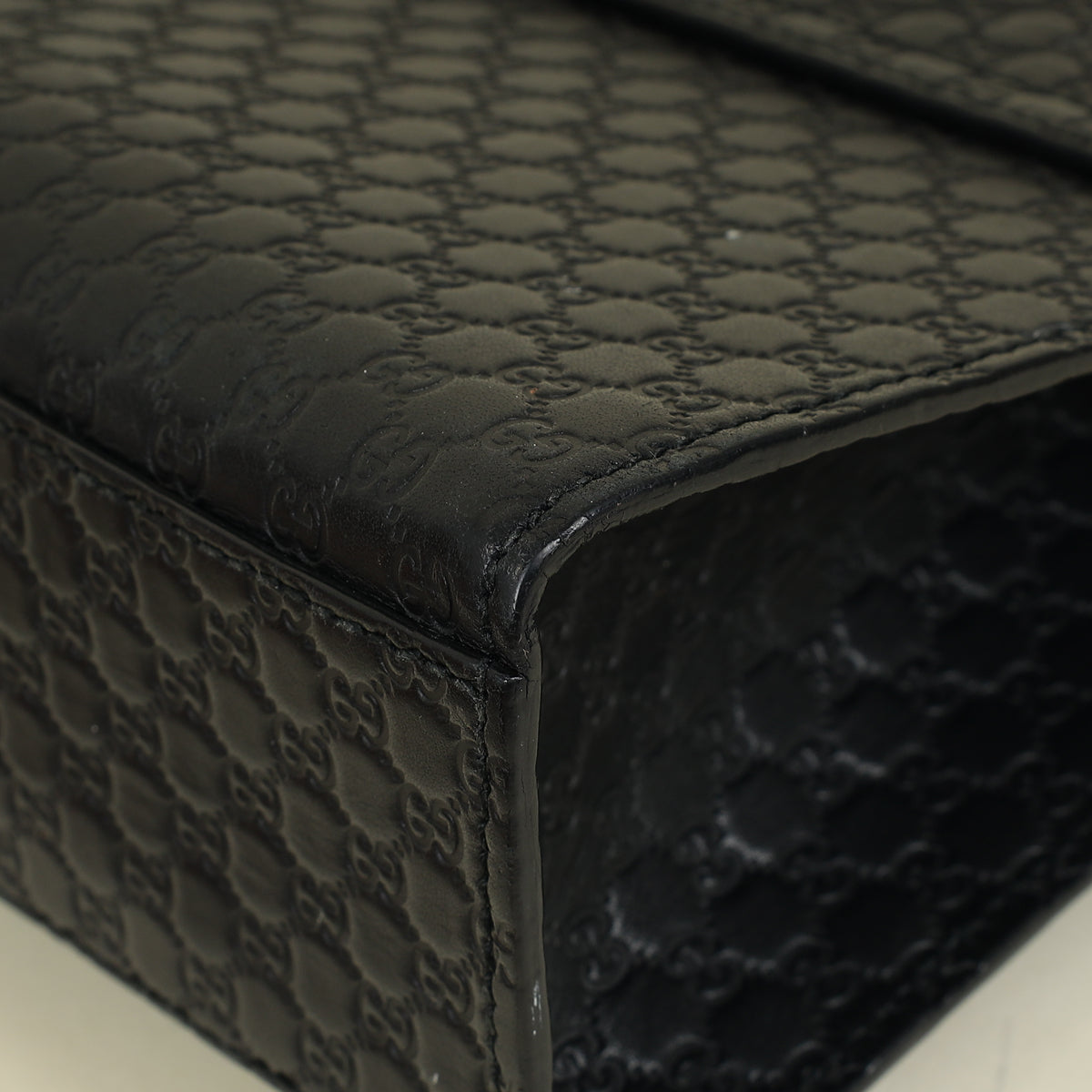 Gucci Black Microguccissima Emily Medium Shoulder Bag
