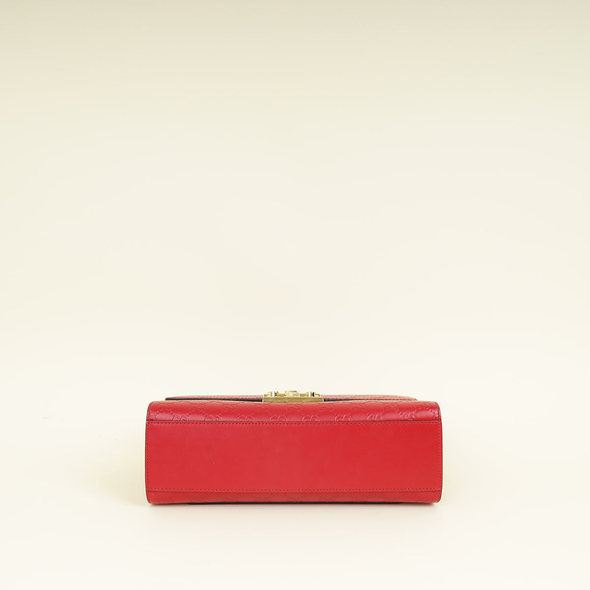 Gucci Red GG Guccissima Padlock Medium Shoulder Bag