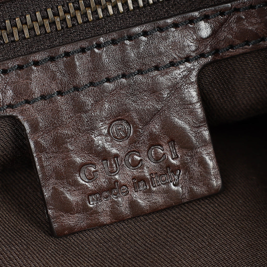 Gucci Bicolor GG Large Jockey Hobo Bag