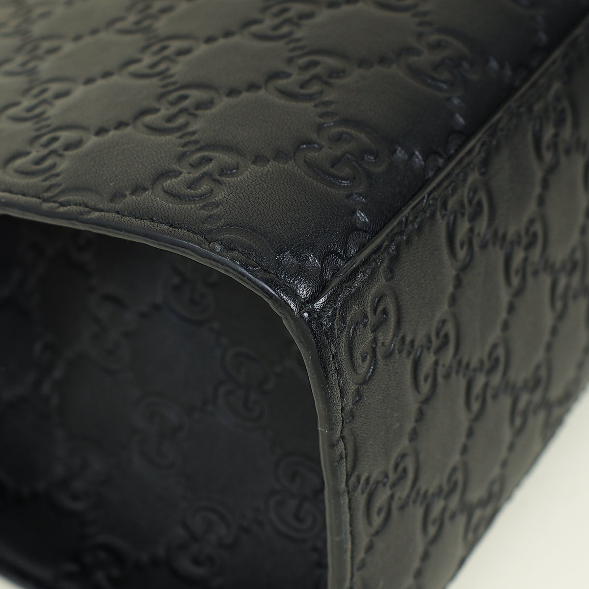 Gucci Black Guccissima Emily Large Shoulder Bag