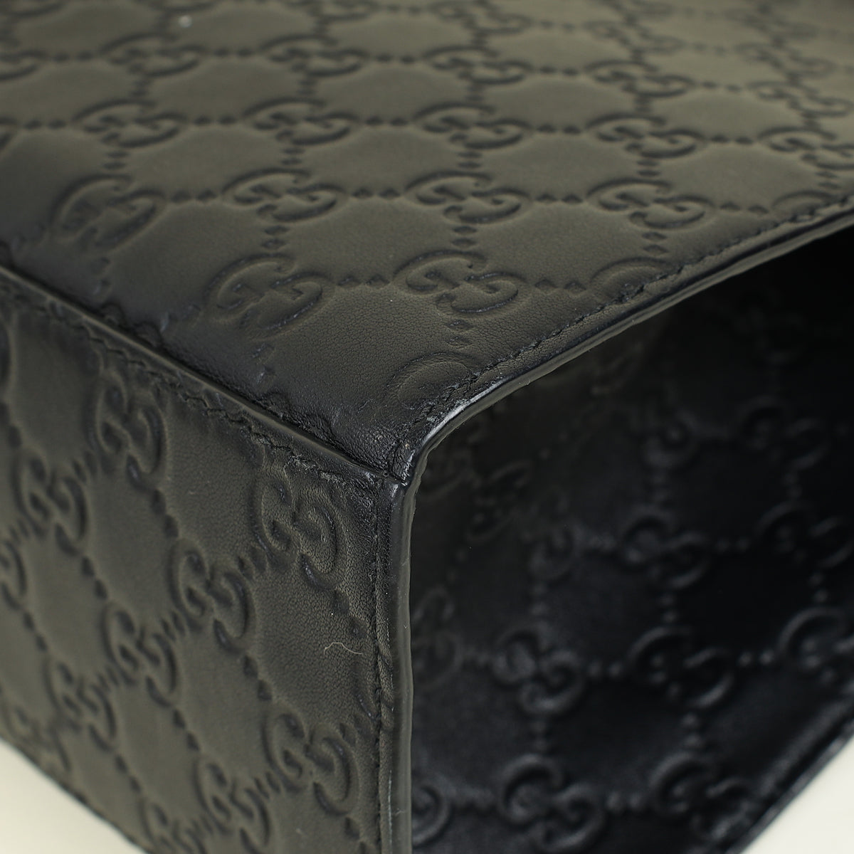 Gucci Black Guccissima Emily Large Shoulder Bag