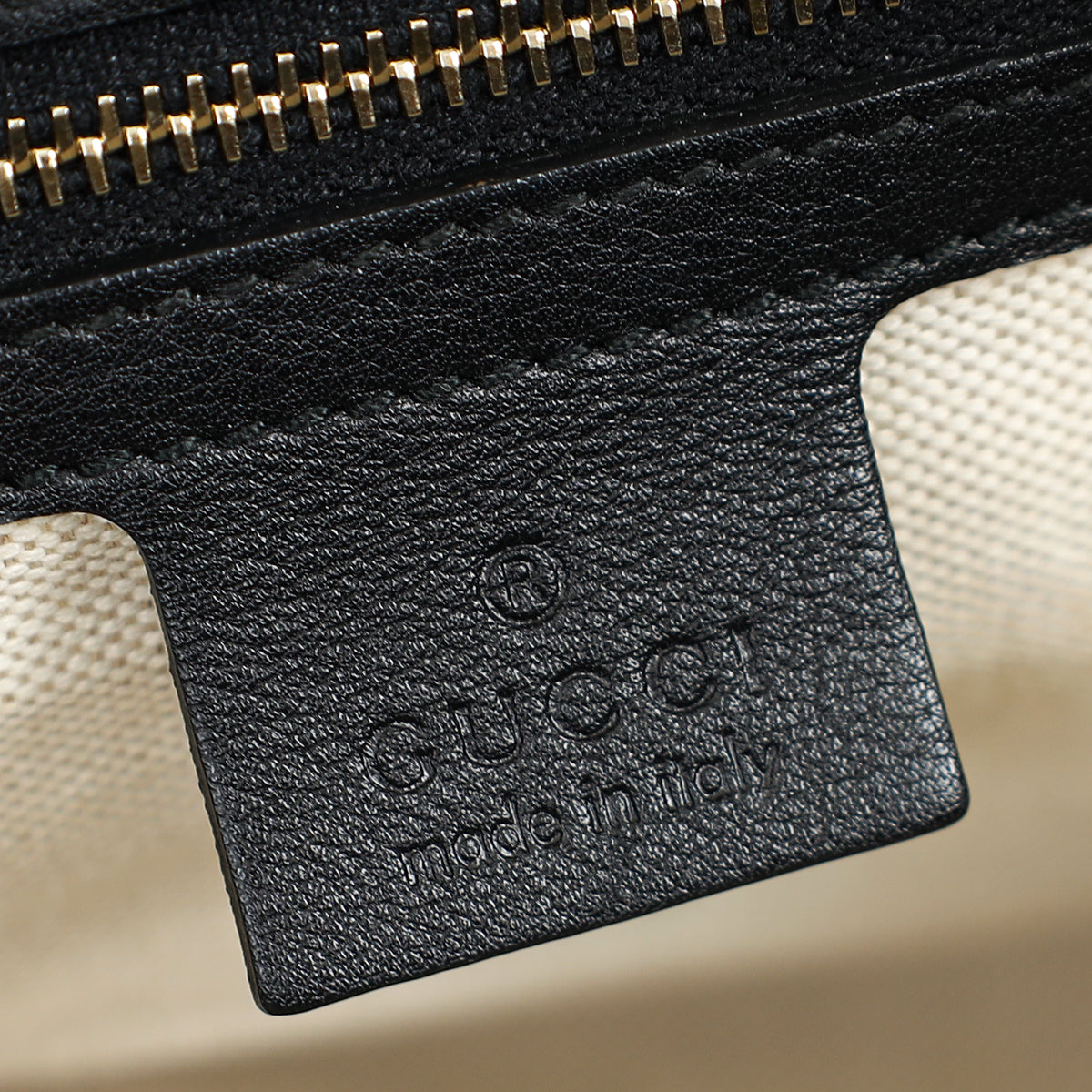 Gucci Black Guccissima Emily Large Shoulder Bag