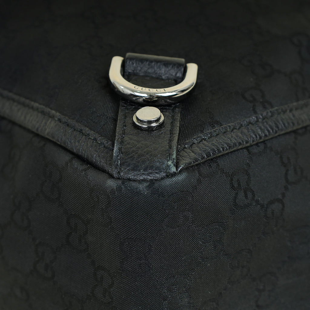 Gucci Black GG Abbey Tote Large Bag