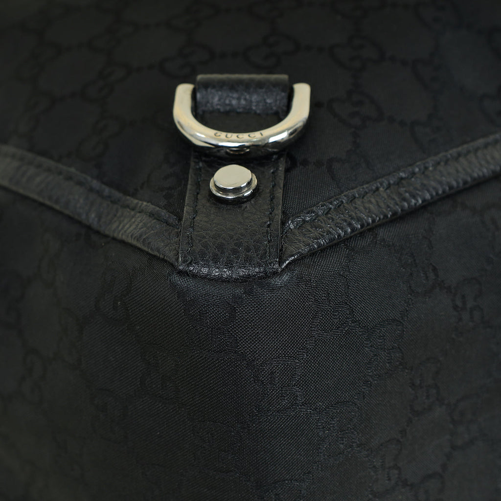 Gucci Black GG Abbey Tote Large Bag