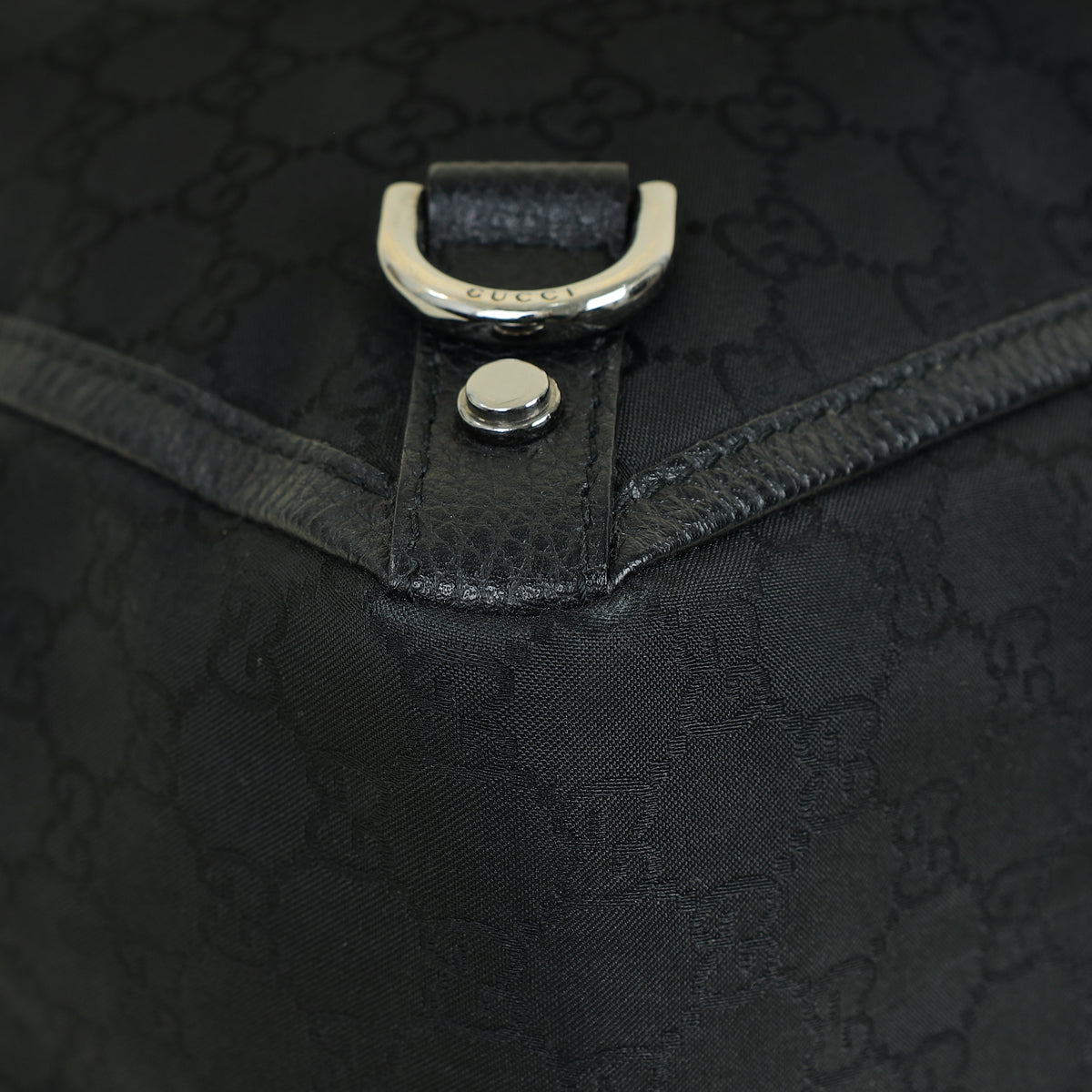 Gucci Black GG Abbey Tote Large Bag