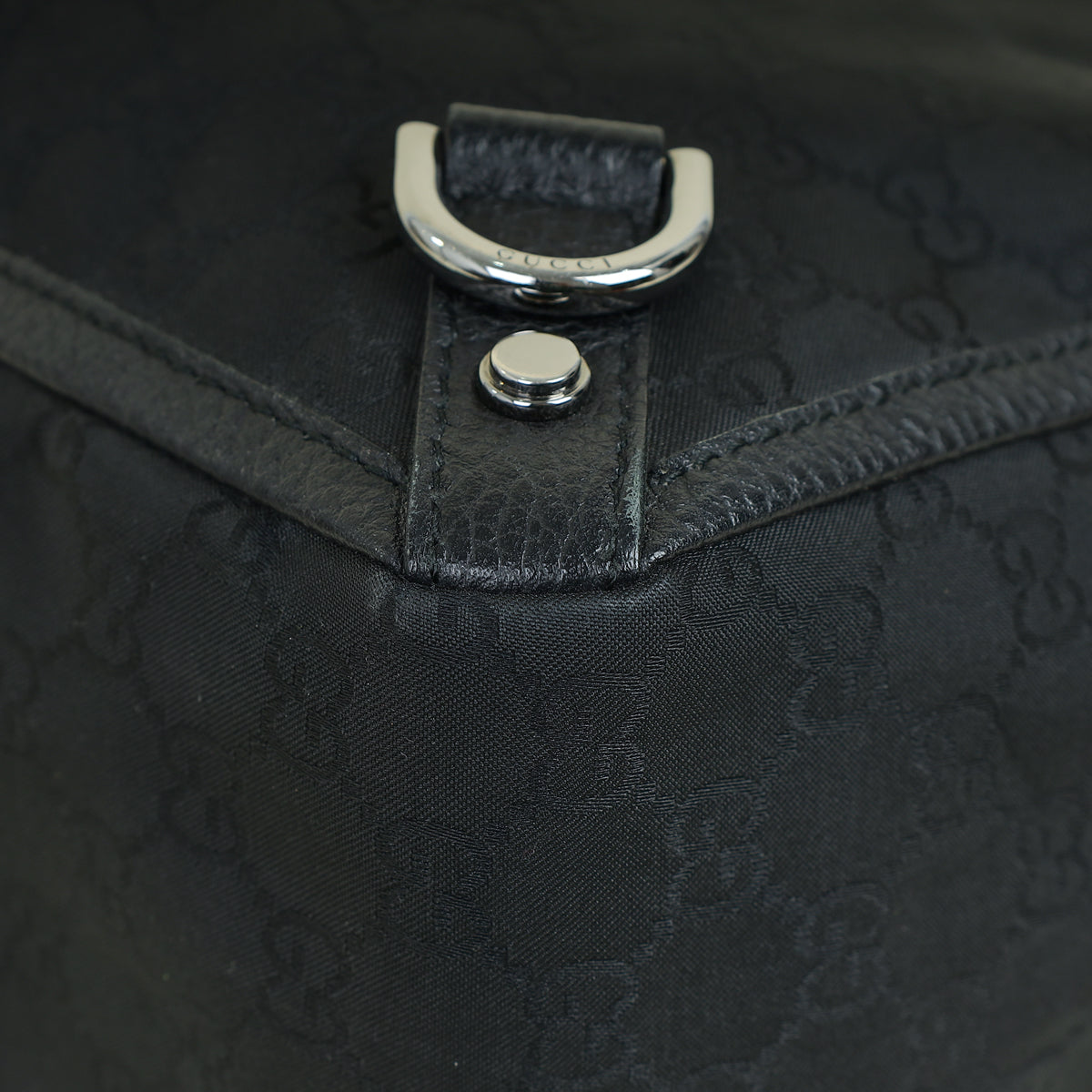 Gucci Black GG Abbey Tote Large Bag