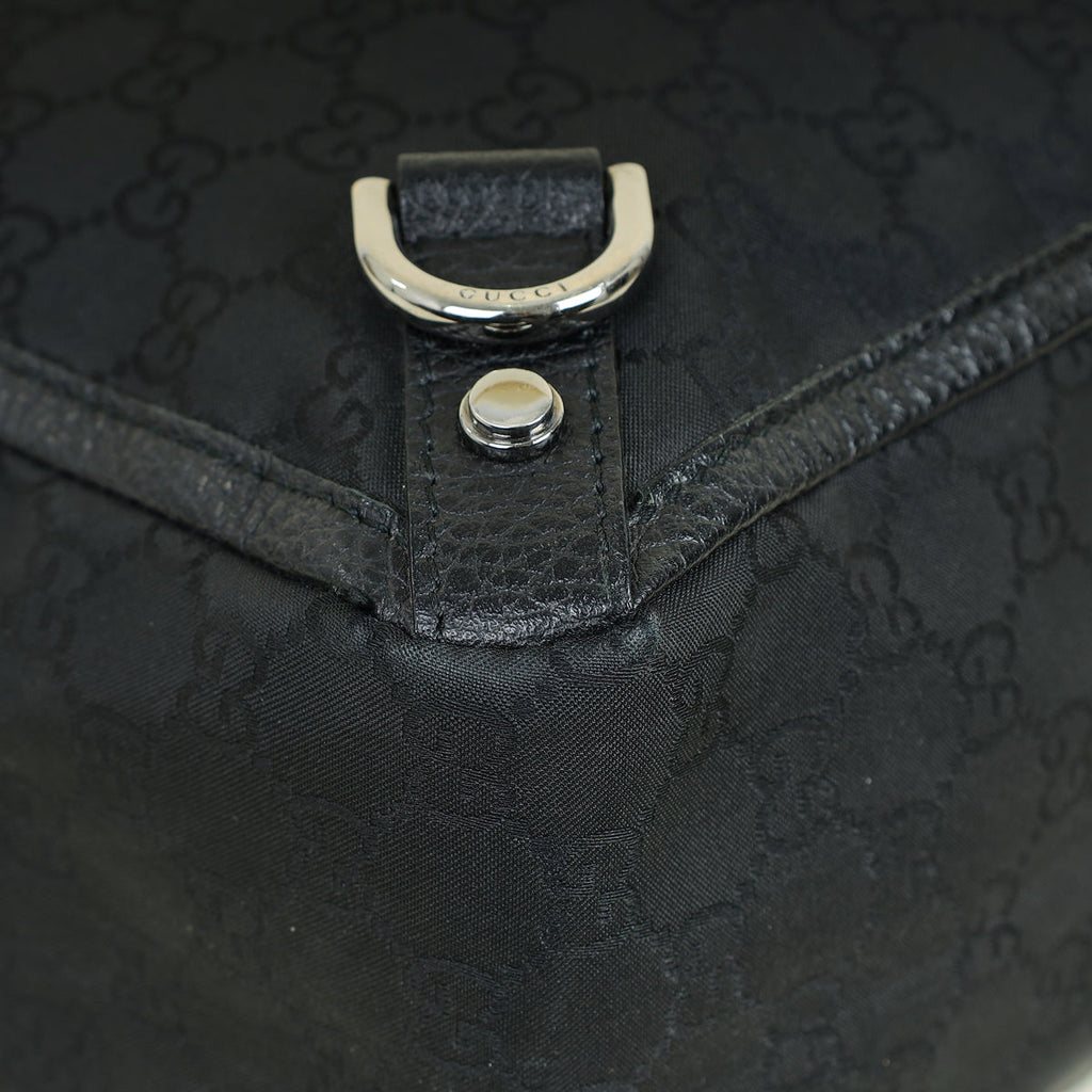 Gucci Black GG Abbey Tote Large Bag