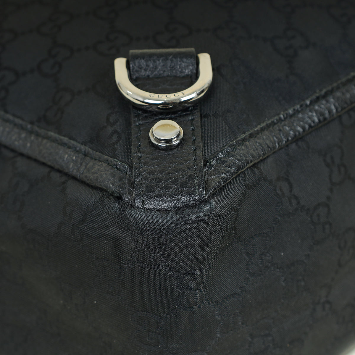 Gucci Black GG Abbey Tote Large Bag