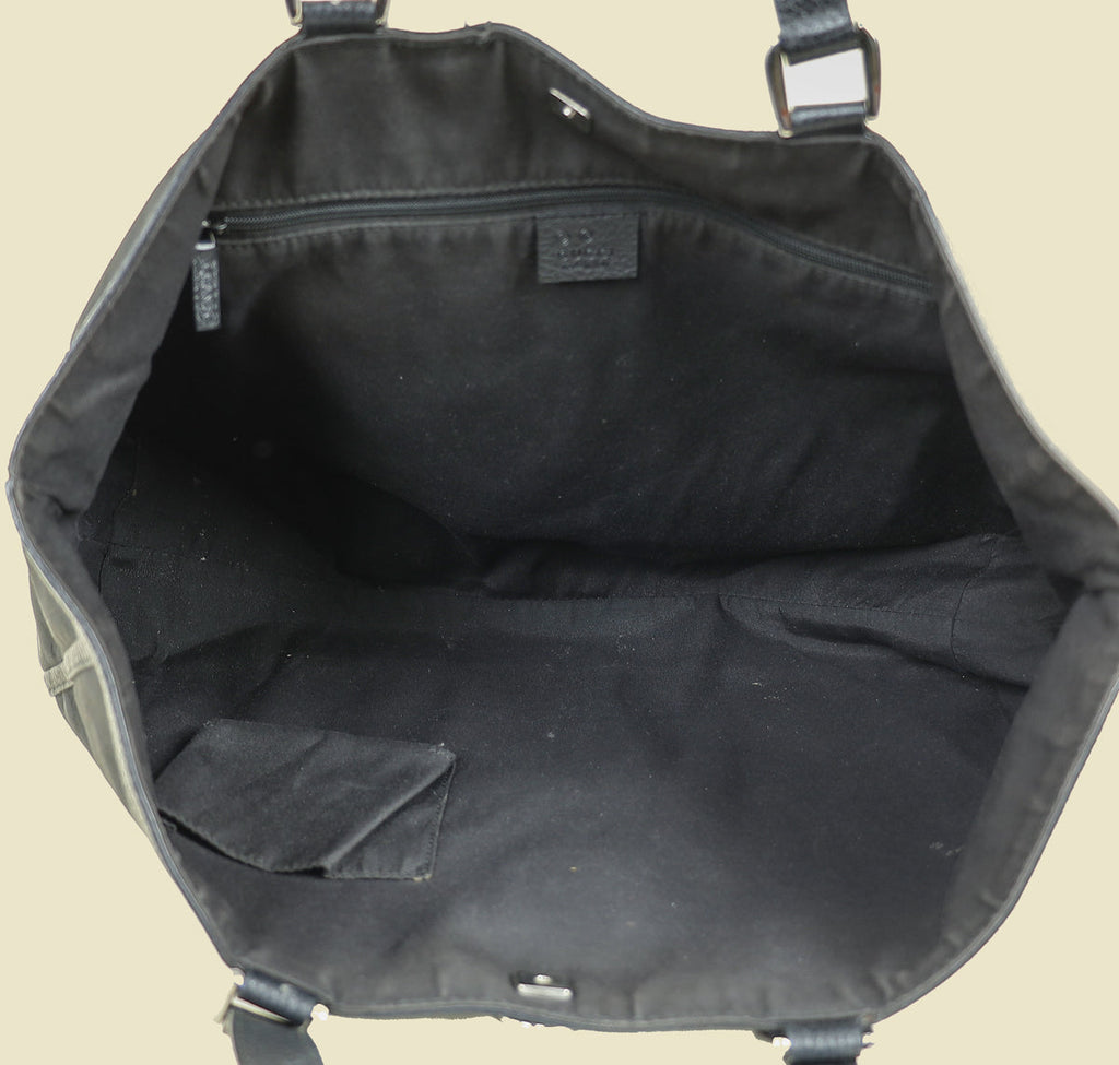 Gucci Black GG Abbey Tote Large Bag
