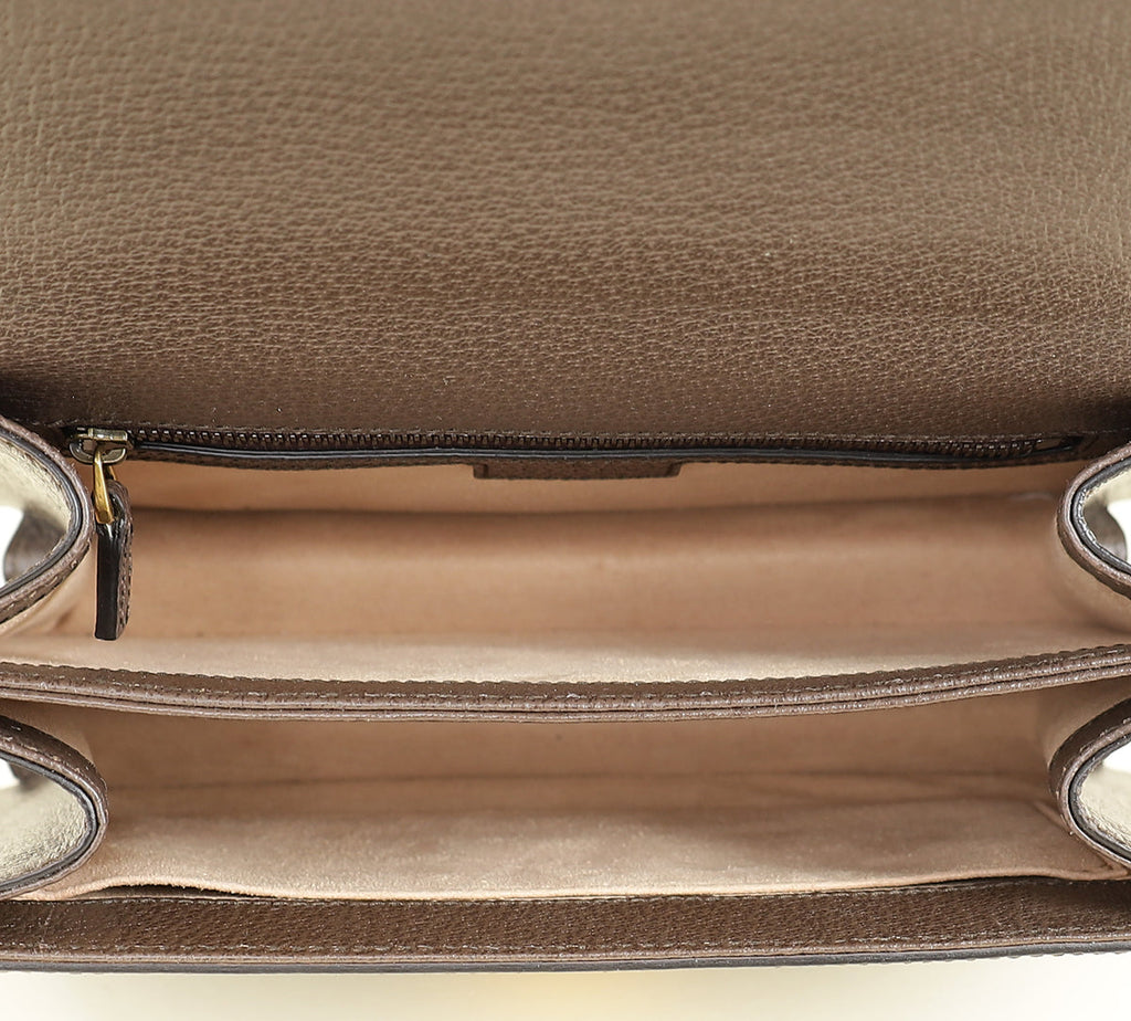 Gucci Bicolor GG Supreme Ophidia Top Handle Medium Bag