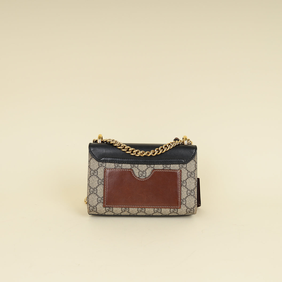 Gucci Tricolor GG Supreme Padlock Small Bag