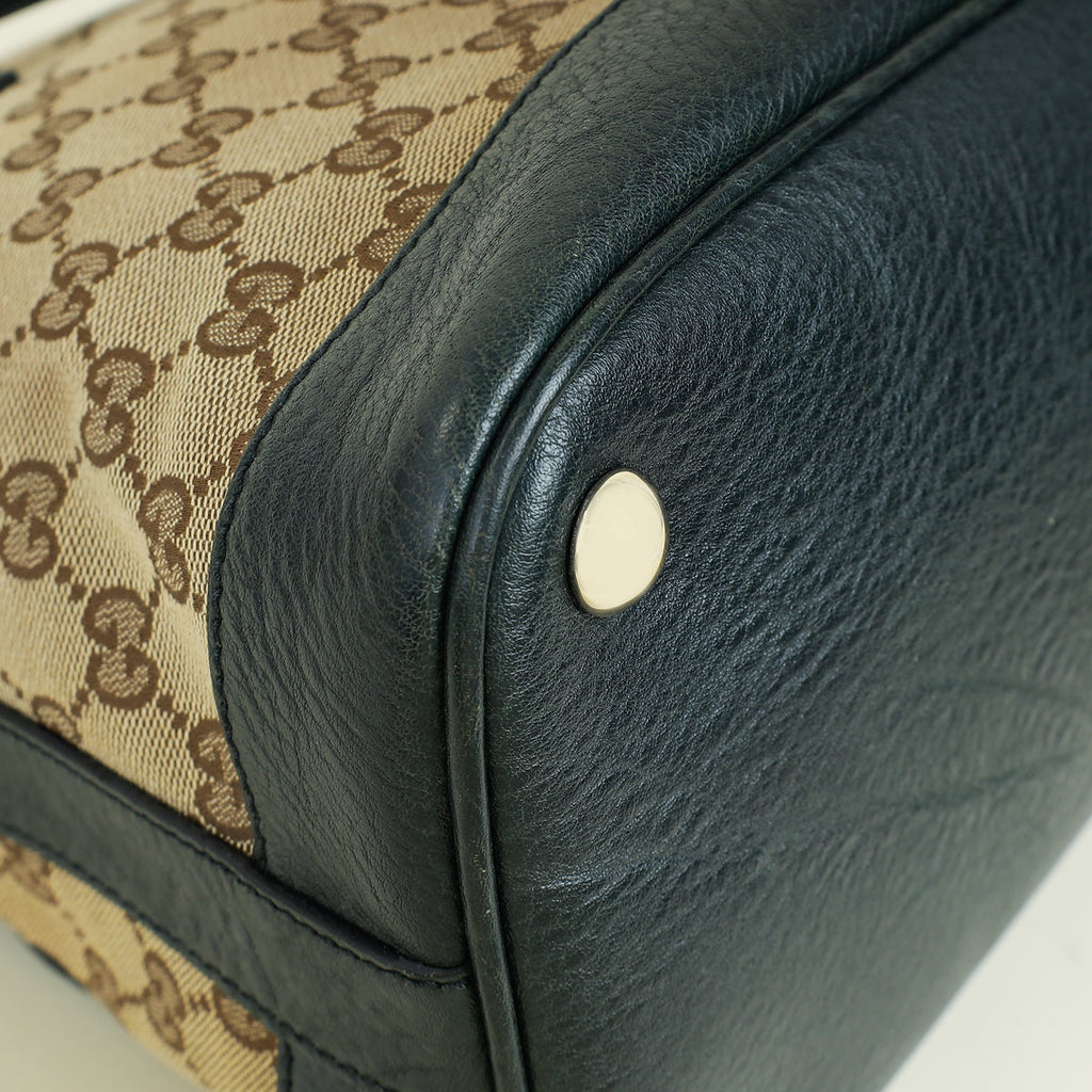 Gucci Bicolor GG Interlocking Dome Satchel Bag