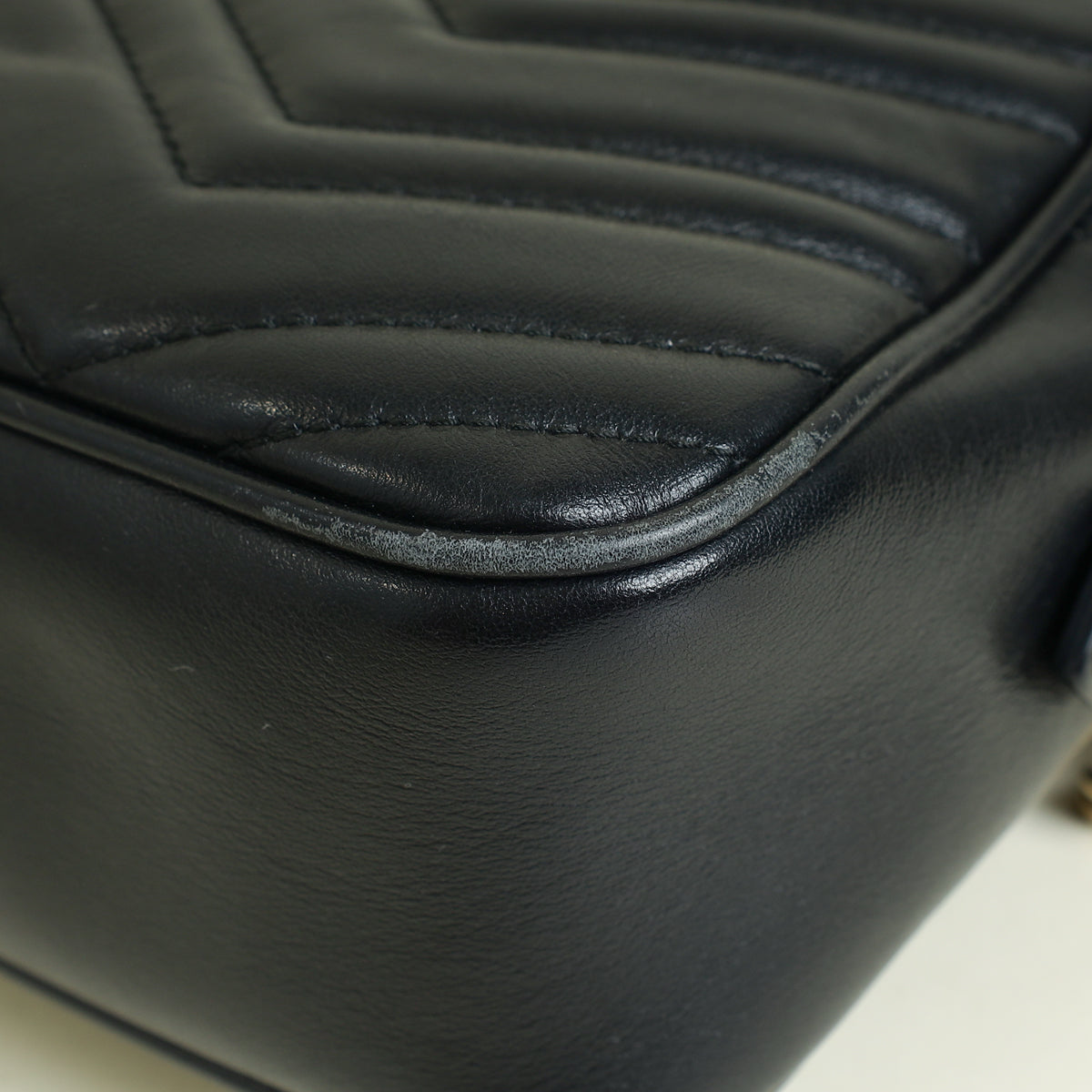 Gucci Black GG Marmont Small Camera Bag