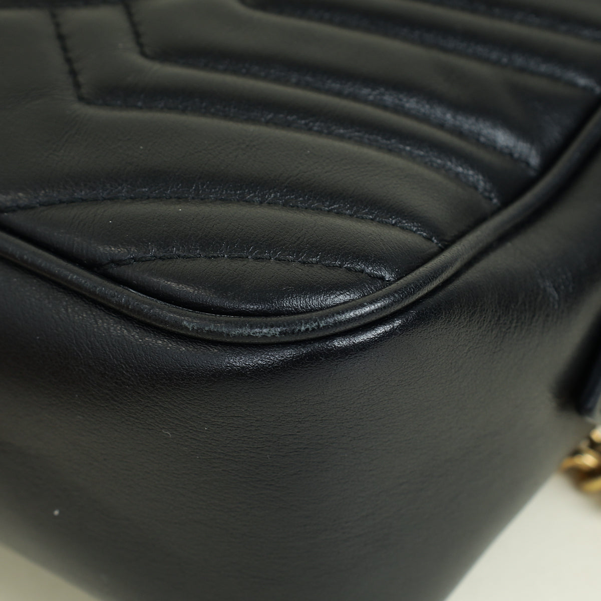 Gucci Black GG Marmont Small Camera Bag