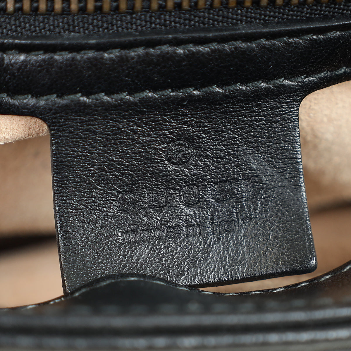 Gucci Black GG Marmont Top Handle Small Bag