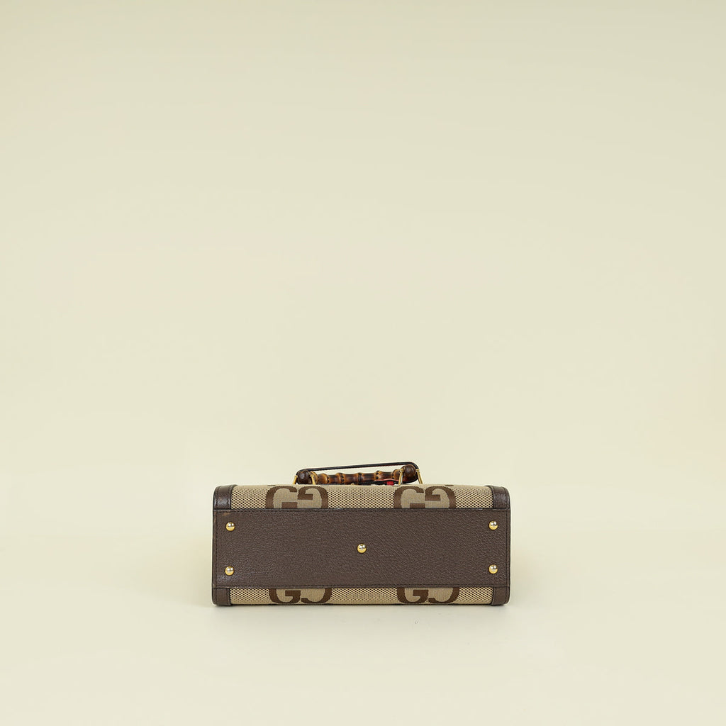 Gucci Tricolor Jumbo GG Diana Small Tote Bag