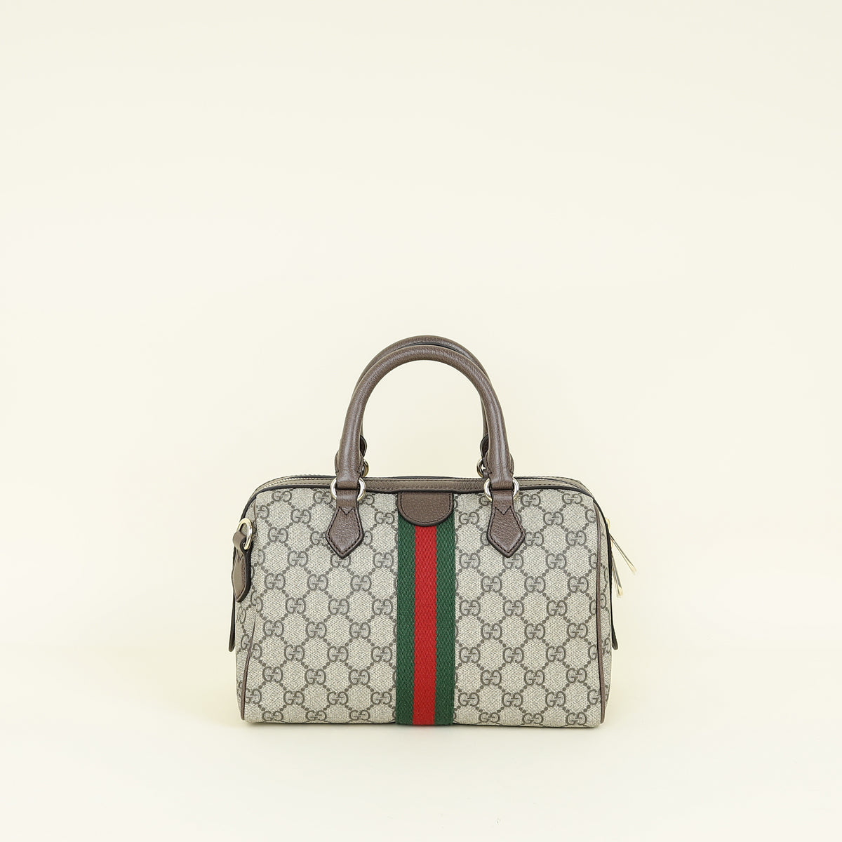 Gucci Bicolor GG Monogram Ophidia Medim Boston Bag