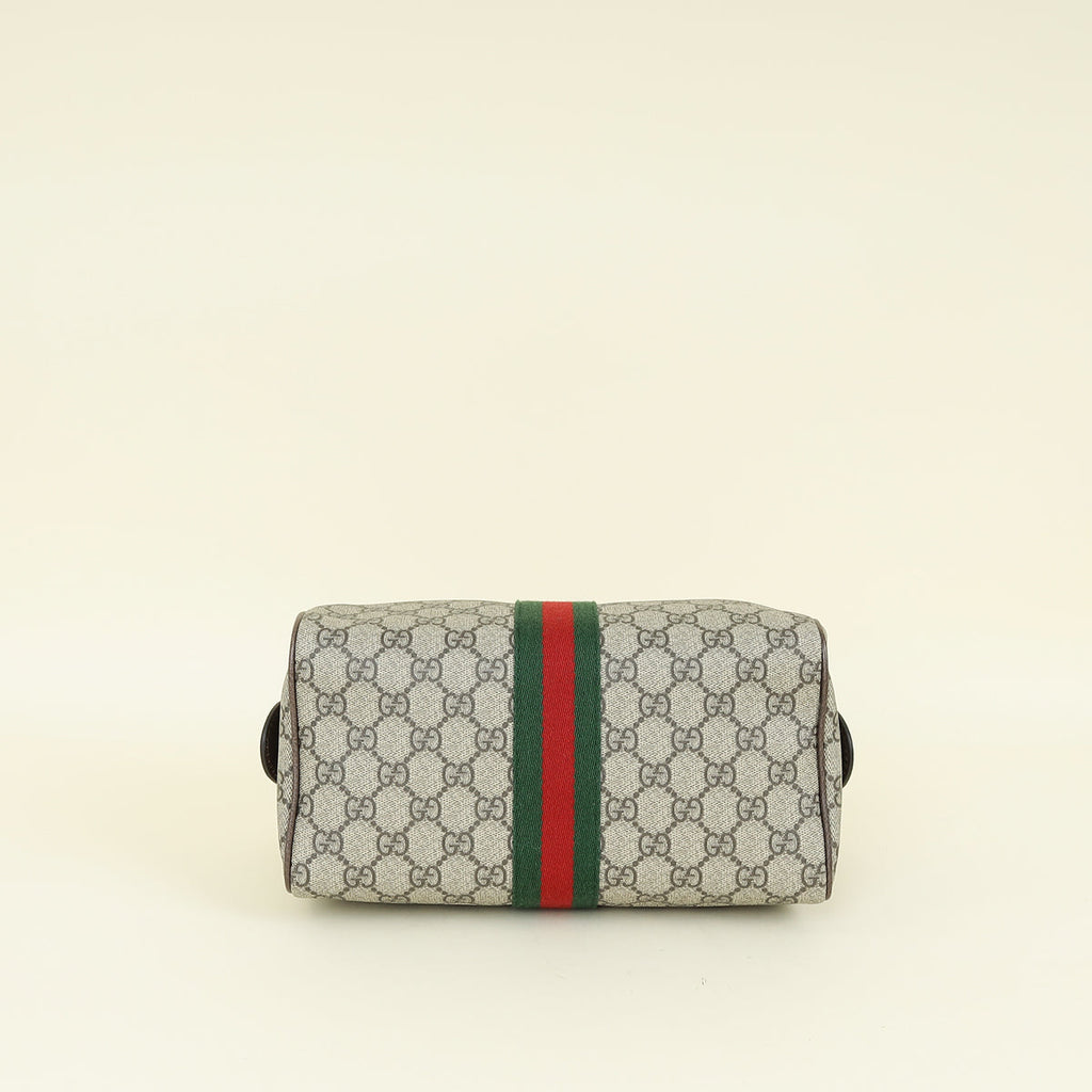 Gucci Bicolor GG Monogram Ophidia Medim Boston Bag