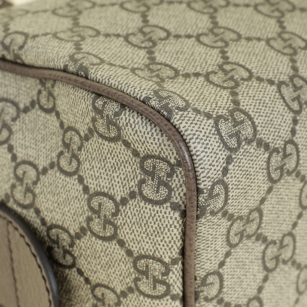 Gucci Bicolor GG Monogram Ophidia Medim Boston Bag
