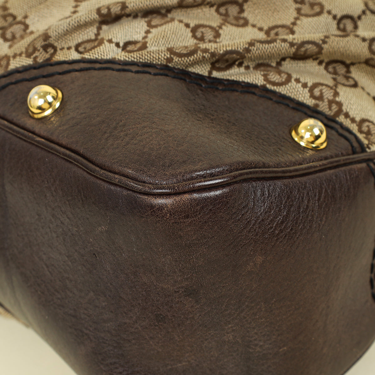 Gucci Bicolor GG Medium Jockey Hobo Bag