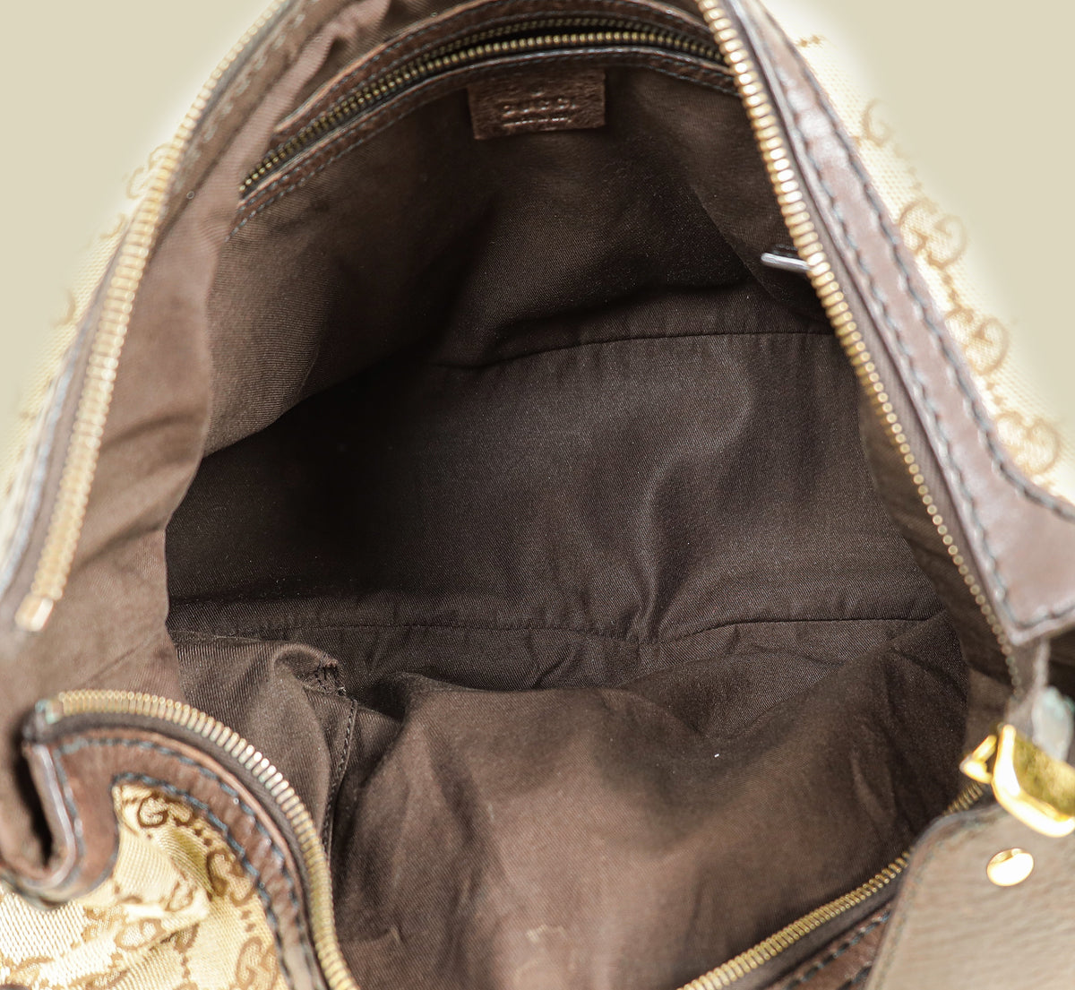 Gucci Bicolor GG Medium Jockey Hobo Bag